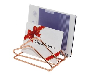 OEM & wholesale office & home supply-Juego de <span class=keywords><strong>mesa</strong></span> organizador de escritorio de metal de oro rosa, conjunto estacionario, 6 uds. - Product Image 4