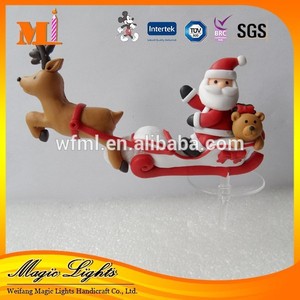 Mini decoration Christmas Santa Claus sled - Product Image 1