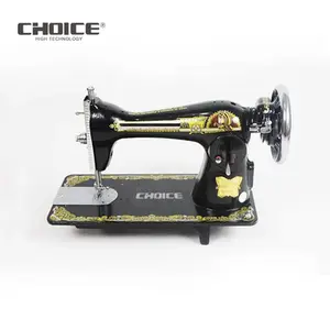 Máquina de coser doméstica, JA2-1, tradicional, a bajo precio, roja y negra