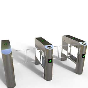 Sistema de control de acceso de reconocimiento facial Torniquetes oscilantes Barrera de aleta Torniquete de carril de velocidad rápida para peatones - Product Image 6