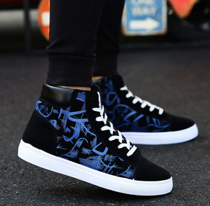 Chaussures en <span class=keywords><strong>toile</strong></span> décontractées à col haut pour hommes, baskets à la mode pour l'hiver et l'automne UP-0071J - Product Image 3