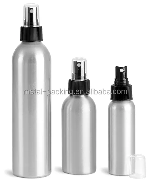 Garrafa de alumínio vazia de 10ml ~ 1000ml, spray de plástico