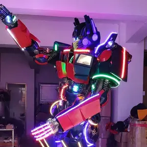 Yüksek kaliteli LED robot kostümleri olay performansları