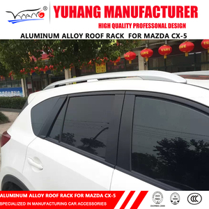 YH-C-107 Chất Lượng Cao Hợp Kim Nhôm <span class=keywords><strong>Roof</strong></span> Rack Hành Lý Rack Side Rails Mái Rails Cho <span class=keywords><strong>Mazda</strong></span> CX-5 2013-2016 Cơ Sở Nylon - Product Image 4
