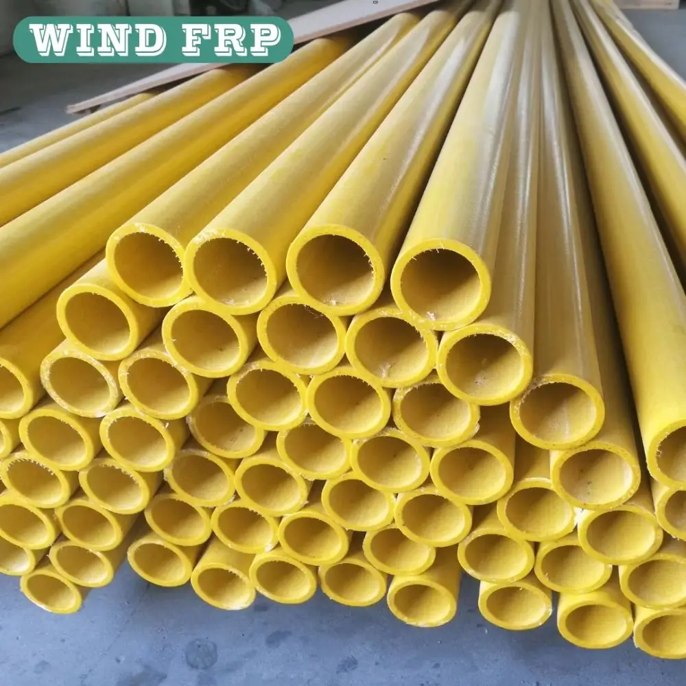 High strength anti-corresion high quality pultruded fiberglass round tube