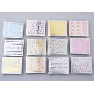 Hỗn Hợp Bán Buôn 10 Cái/bộ 3d Nail Art Stickers Cho Thiết Kế Móng Tay