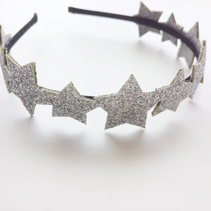 Kinder Stirnband Kinder Crunchy Glitter Stirnbänder Sterne <span class=keywords><strong>Alice</strong></span> Band Stirnband Bling Bling Haarschmuck Little Girl Stirnbänder - Product Image 4