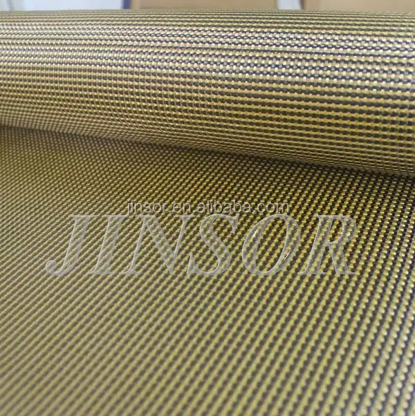 ZYLON hibrid örgü karbon fiber kumaş