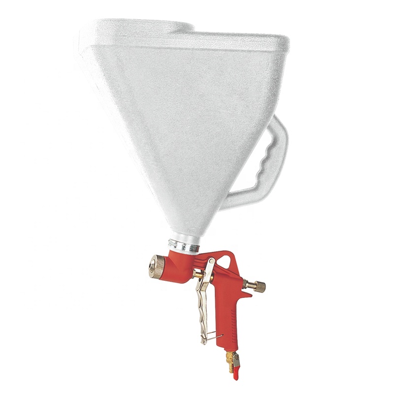 Воздушный зеленый гравитационный пистолет-распылитель с алюминиевым резервуаром и регулировкой расхода