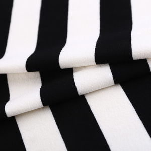 Vente chaude fils teints en <span class=keywords><strong>noir</strong></span> <span class=keywords><strong>et</strong></span> <span class=keywords><strong>blanc</strong></span> bande viscose rayonne pas cher en gros tissu - Product Image 2