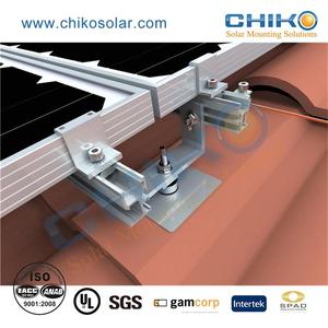 Fixations de panneaux solaires en alliage d'aluminium Montage de toit en tuile d'ardoise Pv avec <span class=keywords><strong>crochet</strong></span> - Product Image 4