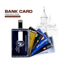 Pieno Stampa di Biglietti Da Visita Memory Stick Con Il Contenitore di Regalo di Disegno Libero Su Ordine Master Card Carta di Credito USB Flash Drive 4GB 8GB 16GB 32GB
