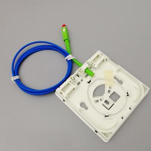 86 Type 2 Core Desktop Small Ftth roset SC Fiber Optic Wall <span class=keywords><strong>Terminal</strong></span> Box Fiber Faceplate Fiber Optic Socket Rosette Box - Product Image 3