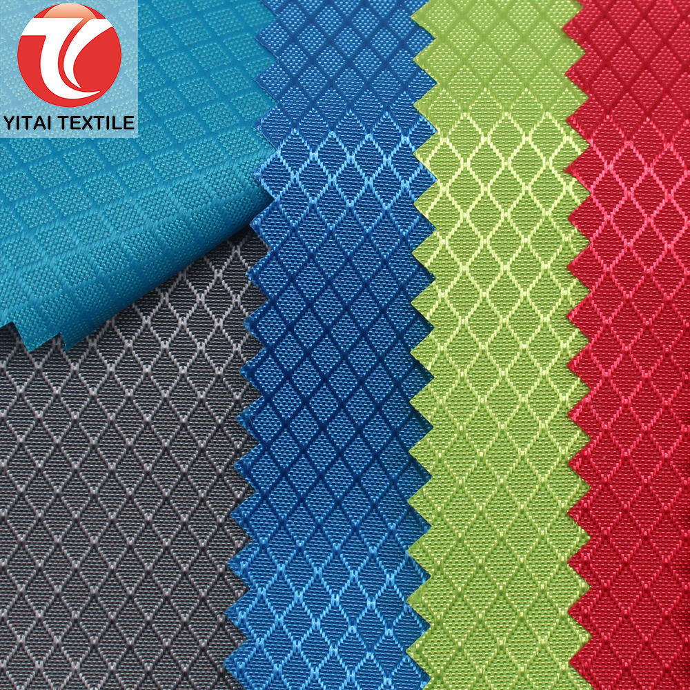 Polyester Diamond Ripstop Fabric - Durable & Waterproof