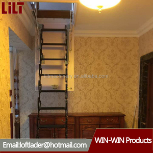 de metal telescópica loft escalera plegable, plegable escalera del desván, plegable de aluminio <span class=keywords><strong>escaleras</strong></span> escamoteables - Product Image 1