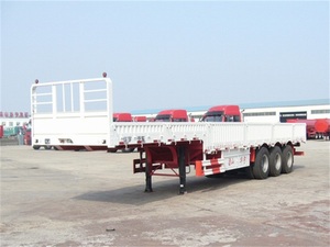 3 Axle 12 roda Penuh Trailer 40ton sisi dinding kargo Semi Trailer Harga Murah Penuh Trailer - Product Image 6