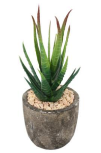 Déco maison de haute qualité mini Papier Mâché pâte <span class=keywords><strong>gris</strong></span> artificiel en pot d'aloès plantes succulentes - Product Image 5