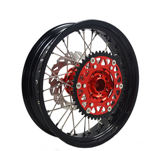 Juegos de ruedas anodizadoras de aleación para motocicleta usada <span class=keywords><strong>EXC</strong></span>/SXF/SMR <span class=keywords><strong>Supermotard</strong></span> 17 "36 radios para <span class=keywords><strong>KTM</strong></span> - Product Image 3