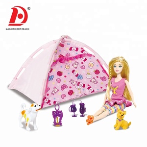 HUADA-Poupée de fille en plastique <span class=keywords><strong>dur</strong></span>, thème camping, 11.5 pouces, à vendre - Product Image 1
