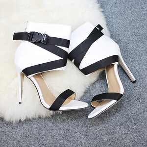 CSS17 Sandalias de tacón alto para mujer Tendencias de moda Temporada de verano Suede Upper Sexy High Heels - Product Image 2