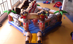 Jumper combiné de château gonflable sur le thème des pirates pour enfants avec <span class=keywords><strong>toboggan</strong></span> Bounce House pour des aventures amusantes - Product Image 2