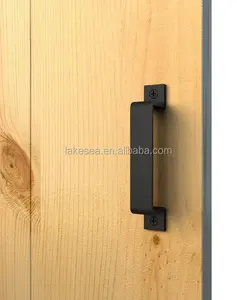 中国制造木质门磁性黑色门拉手
