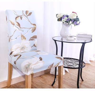 Лидер продаж, чехол на стул с принтом из спандекса, водонепроницаемый эластичный бархат для гостиной