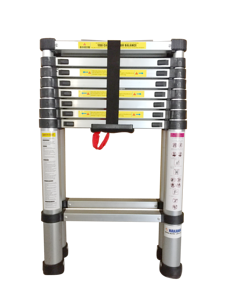 Échelle télescopique <span class=keywords><strong>double</strong></span> face en aluminium réglable EN131, échelle multifonctionnelle, échelle pliante, très vendue - Product Image 2