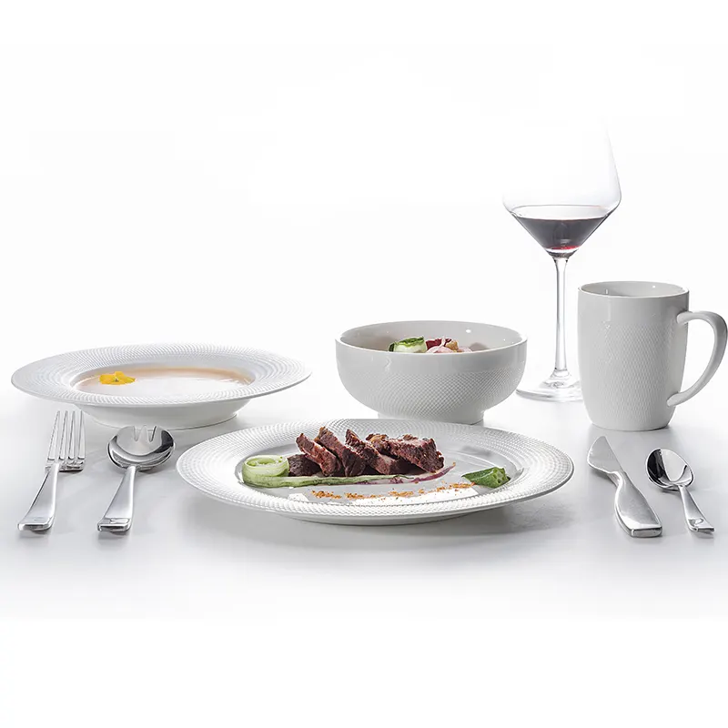 New Product Ideas 2019 Catering Table Ware Porcelain, Best Selling Products Hotel Porcelain Dinnerware>