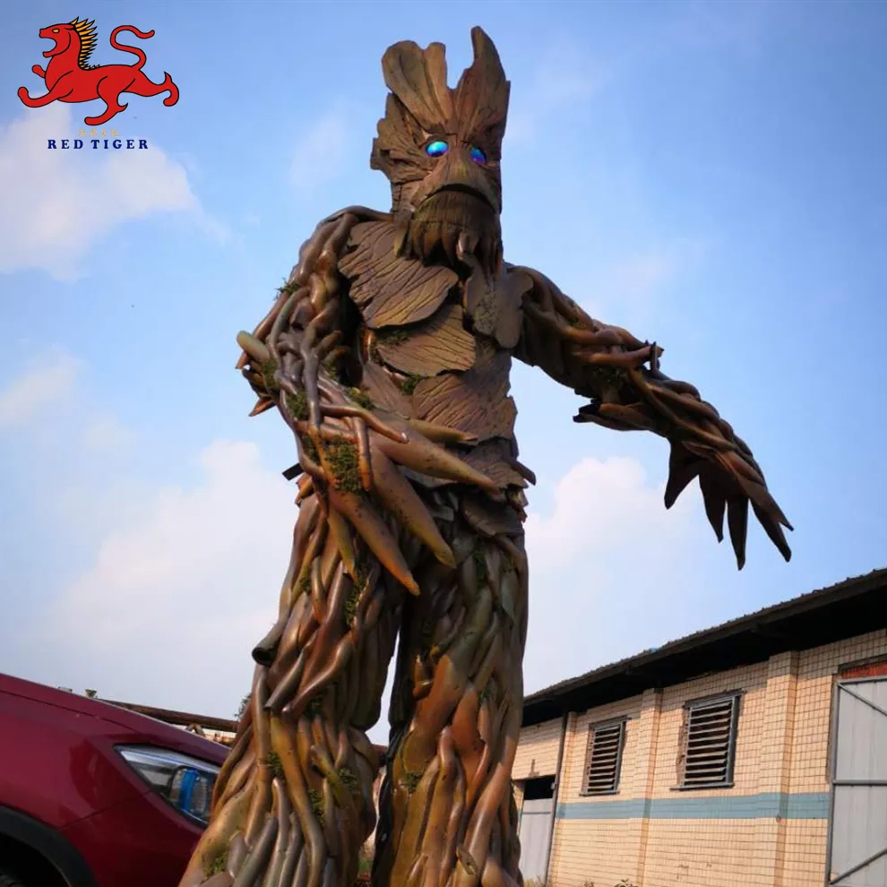 Alta calidad Galaxy Groot Hombre árbol Parque Cosplay traje