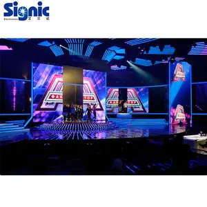 Digital Commercial P3.91 Rental Screen Video Wall Led Display for Studio Tv Show Stage Background