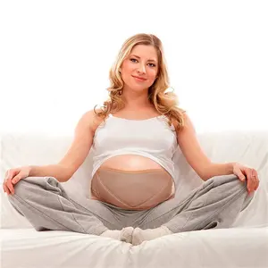 Cinto de maternidade gravidez suporte, abdominal respirável, suporte traseiro, ajustável e elástico, barriga