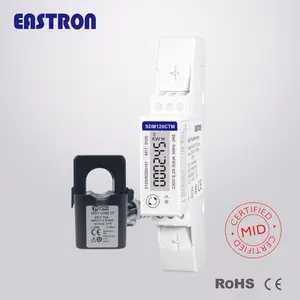 EASTRON SDM120 de B + D inteligente medidor de electricidad fase única RS485 Modbus / M-Bus medidor de electricidad