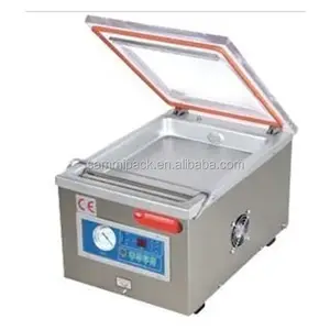 Semi auto desktop vacuum sealer vacuum packaging machine for food rice meat fish