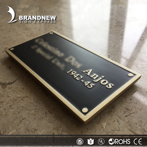 Plaques nominatives personnalisées, en laiton et métal tissé professionnel, pièces - Product Image 6