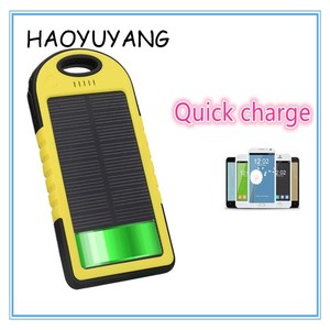 <span class=keywords><strong>Gadget</strong></span> de Bancos de la Energía 5000 mAh Cargador Solar del Teléfono Móvil Colorido Puerto USB Dual Portable OEM/ODM Fabricación - Product Image 2