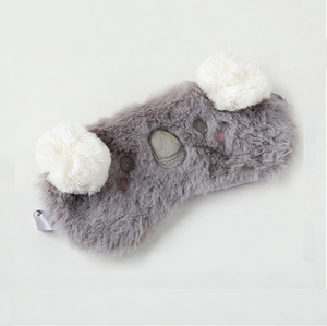 Animal <span class=keywords><strong>de</strong></span> <span class=keywords><strong>peluche</strong></span> <span class=keywords><strong>dormir</strong></span> máscaras. suave cubierta <span class=keywords><strong>de</strong></span> ojo visera <span class=keywords><strong>para</strong></span> las mujeres las niñas en casa durmiendo Traveli - Product Image 2
