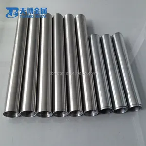 Tubo de molibdeno sin costuras, tubo TZM, fabricante de la empresa de metal baoji tianbo, 99.95%, precio de fábrica