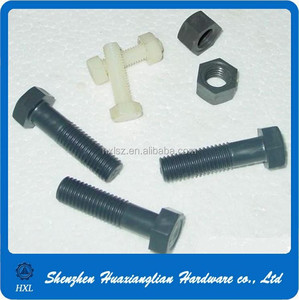 Vis et écrou en <span class=keywords><strong>plastique</strong></span> chinois à tête hexagonale de couleur noir et blanc - Product Image 4