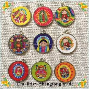 <span class=keywords><strong>Pendentif</strong></span> en époxy pour bébé 3,2 pièces, collier à chapelet religieux, breloque catholique - Product Image 1