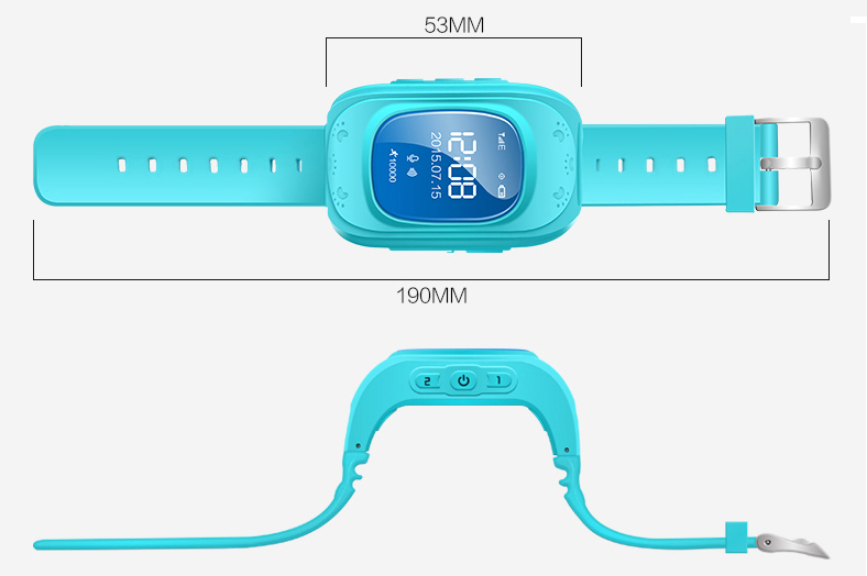 Smart Kid Safe GPS Watch wristwatch SOS, locator Tracker for kid child Anti lost monitor baby son gift Q50