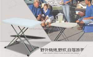 Thiết kế hiện đại có thể điều chỉnh chiều cao gấp bảng sử dụng cá nhân nhựa đồ nội thất nhà cho phòng ăn kho và công viên - Product Image 4