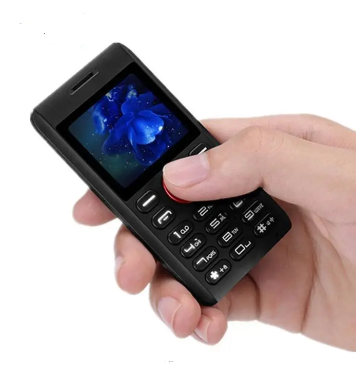 メルローズM18ミニサイズカードフォンFMラジオ付き超薄型耐衝撃性Mp3Mp4BTダイヤルポケットシングルSIM携帯電話