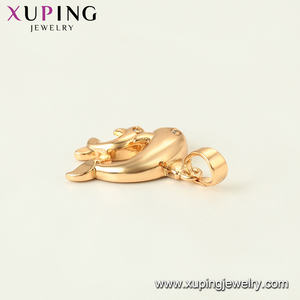 34502 xuping Bijoux Plaqué Or 18k Double Dauphin Forme Animal, Pendentif Tempéramental - Product Image 4