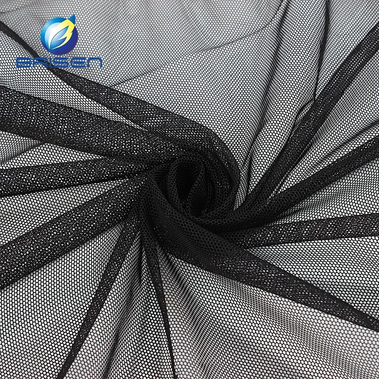 Truyền thống bọc màu đen ảo ảnh vải tuyn lưới sợi vải