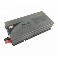 Meanwell Power Inverter 12V 24V 48V à 110V 220V Vrai Onde sinusoïdale 1500W Unique Argent Rouge Noir 3 Ans CE FCC ROHS 50/60hz CN;GUA