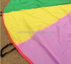 12 poignees <span class=keywords><strong>Maternelle</strong></span> enfants éducatifs pour enfants jouer net arc-en-ciel <span class=keywords><strong>parachute</strong></span>-PH108 - Product Image 4