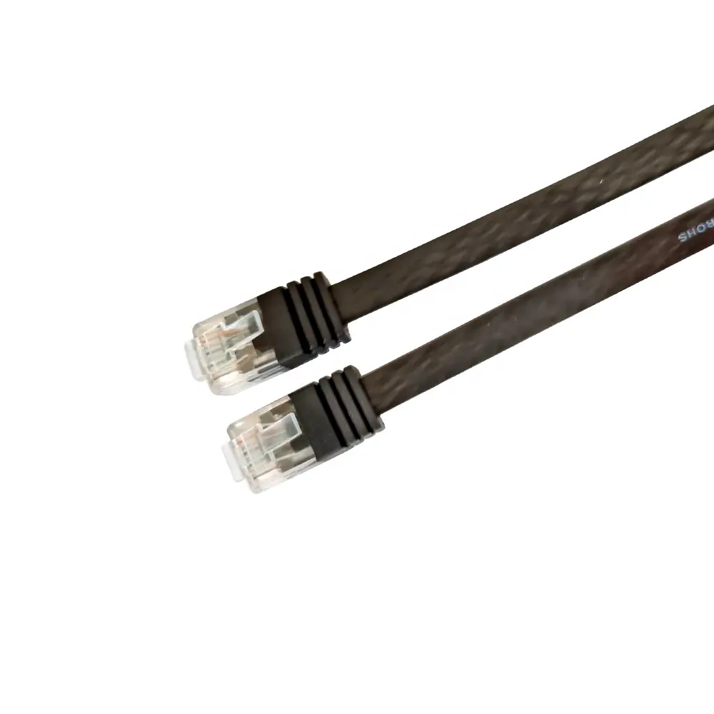 Free sample ultra-thin flat network Ethernet jumper cable CAT6 UTP 30AWG RJ45 8P8C for computer network communication connection