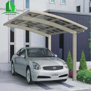 Auto Poort Parking Aluminium Metalen Pergola Effen Garages, Luifels & Carports Polycarbonaat Carport