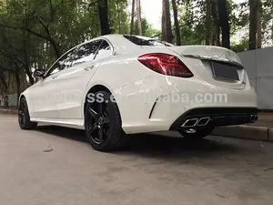 Pare-chocs de voiture pour mercedes-benz classe C W205, pièces détachées automobiles, Kit de carrosserie, 2014 2015 2016 2017 2018, 2 pièces - Product Image 4
